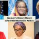 Women's History Month Influential Women in Politics